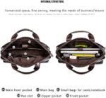 Men's Briefcase Bag Casual Handbag Cow Leather Single Shoulder Cross Body Business Travel Bag Messenger Computer Bag for men - Image 4