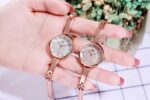 Best Selling Stainless Steel Flash Quartz Women Watch - Golden - Image 2