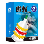 AOBO Special-shaped Chinese Imported Fun Condoms - 5Pcs - Image 3