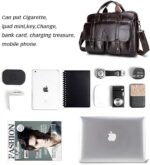 Men's Briefcase Bag Casual Handbag Cow Leather Single Shoulder Cross Body Business Travel Bag Messenger Computer Bag for men - Image 5
