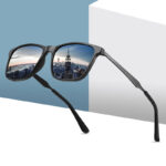 Brand Fashion Sun Glasses Alloy Polarized UV400 Lens Outdoor Driving Vintage Eyewear