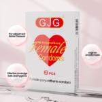 GJG Polyurethane Ultra Safety Female Condom for Women- 2Pcs/Box