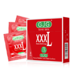 GJG XXXL 72mm Extra-Large Natural Oil Lubricated Passionate Adult Condoms -3Pcs/Box - Image 2