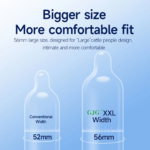 GJG XXL 56mm Size Ultra-Sensitive Ultimate Passionate Contraception Condoms - 10 Pcs - Image 5