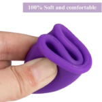 Aeiou Brand Medical Grade Silicone Case Reusable Transparent Organic Menstrual Cup for Women With Brand Box | Large Size | Small Size | Pad - Image 3