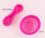 AEIOU 100% Platinum Grade Medical Silicon Reusable Menstrual Cup Medical Production Line Case  for Women | Size Disc  | Purple | 60 ML | Large Size | Pad - Image 5