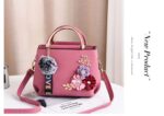 Professional Large Capacity Office Flower Print Purple Ladies Bag - Image 2