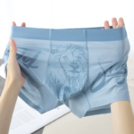 King’s Pride Ice Silk Underwear Boxer For Men- Blue - 1Pc - Image 2