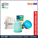 AEIOU 100% Platinum Grade Silicone CE Approved Women Reusable Menstrual Cup for Women | Green | Purple | Pink | Small Size | Large Size | Pad - Image 7