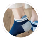 Men's Women's High Heel Boat Socks Knitted Twist Stripes Casual Cotton Anti-Bacterial Socks - 1 Pair - Image 4
