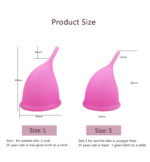 ANEERCARE Hypoallergenic Certified Reusable Menstrual Cup for Women | Large Size | Small Size | Pad - Image 8