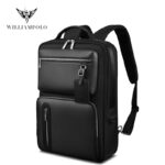 Williampolo Urban Style 15.6 inch Laptop Usb Backpack Anti Theft Men Travel Daypacks Male Leisure Backpack