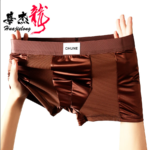 Luxury Mesh Satin Ice Silk Underwear Boxer For Men - 1Pc - Image 2