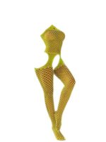 Elegant High Elasticity Fish net Bodysuit with Cut-Out Detail and Ties - Image 5