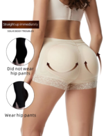 Women's Underwear Buttock Body Shaper Padded Breathable Vintage Mid Waist Tummy Control Butt-lifting Hiking Shorts Padded Panties - Image 6
