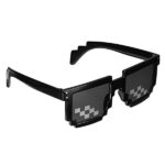 Thug Life Sunglasses, Men Women Glass 8 Bit Pixel Mosaic Glasses - Image 3