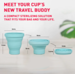 Portable & Reusable Food-Grade Silicone Folding Water Cup for Menstrual Cup Sterilizer - Image 5