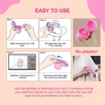 Womens Period Menstrual Cup Sterilizer Portable Storage Case (Only Case) - Image 5