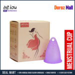 AEIOU Eco Friendly Feminine Sterilising Period Cup  Female Hygiene Women Organic Menstrual Cups for Women | Large Size | Small Size | Pad