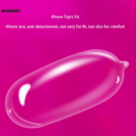 GJG Close Fit Invisible 49mm Better Fit Ultra Thin Condom - 3Pcs/Box - Image 2