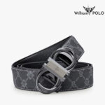 WilliamPOLO Men's Belt Famous Brand Belts Mens Belts Luxury Leather Belt For Men