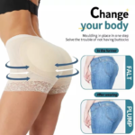 Women's Underwear Buttock Body Shaper Padded Breathable Vintage Mid Waist Tummy Control Butt-lifting Hiking Shorts Padded Panties - Image 4
