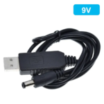 USB power boost line DC 5V to DC 9V / 12V Step UP Module USB Converter Adapter Cable Plug for Arduino WIFI (current chole geleo power bank diye chalanor cable)