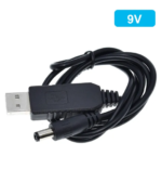 USB power boost line DC 5V to DC 9V / 12V Step UP Module USB Converter Adapter Cable Plug for Arduino WIFI (current chole geleo power bank diye chalanor cable)