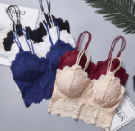 Chic Triangle Lace Bra Ladies Se-xy Comfortable Solid Color Brassiere T-shirt Lace Bra Bikini Style - Image 4