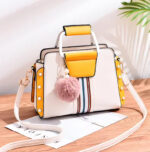 New fashion European and American same color contrast foreign trade large capacity women's bag
