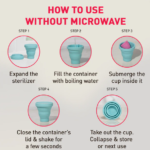 Portable & Reusable Food-Grade Silicone Folding Water Cup for Menstrual Cup Sterilizer - Image 4