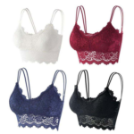 Chic Triangle Lace Bra Ladies Se-xy Comfortable Solid Color Brassiere T-shirt Lace Bra Bikini Style