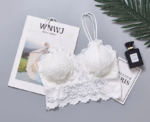 Chic Triangle Lace Bra Ladies Se-xy Comfortable Solid Color Brassiere T-shirt Lace Bra Bikini Style - Image 6