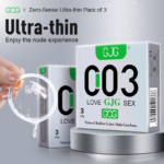 GJG 003 Ultra-Thin Dotted Latex Condoms with SABS Certificate Male Condoms - 3pcs Pack