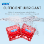 GJG Strawberry Flavored Latex s Ultra-Thin & Delay Type Spot Sample Extension Granular condom - 3Pis Pack - Image 3