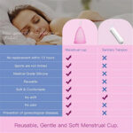 Pretty Women Medical Grade Silicone Menstrual Cup  for Women | Small Size | Large Size | Pad - Image 5
