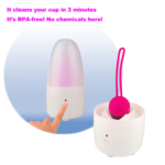 Portable Steam Sterilizer Machine for Cleaning Baby Nipples Menstrual Cup & Personal Small Articles - Image 3