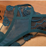 T-back Lace Underwear Girl Se-xy Mesh Tape Low Waisted Panties Transparent Women's Embroidery Thongs - Image 6