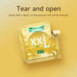 GJG XXL 60mm Big Size Hevvy Oil Lubricated Passionate Condoms -3Pcs Pack - Image 3