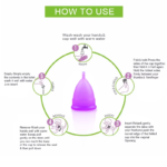 ANEERCARE Hypoallergenic Certified Reusable Menstrual Cup for Women | Large Size | Small Size | Pad - Image 7