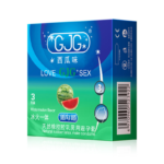 GJG Natural Rubber Latex Ultra-Thin Safety Watermelon Fruit Flavored Condoms - 3pc/Box - Image 6