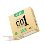 GJG 001 Hyaluronic Acid Large Smooth Ultra Thin Condoms - Gold 3Pcs Pack