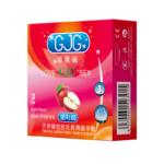 GJG High Quality 52mm Ultra-Thin Latex Apple Flavored Condoms - 3pcs/Box - Image 6