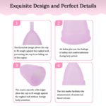 Pretty Women Medical Grade Silicone Menstrual Cup  for Women | Small Size | Large Size | Pad - Image 6