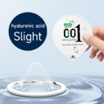 GJG 001 Hyaluronic Acid Large Smooth Ultra Thin Condoms - Gold 3Pcs Pack - Image 4