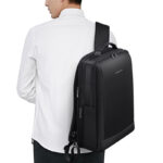 WILLIAMPOLO Lather Slim 15.6 inch Laptop Backpack - Image 4