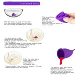 Aeiou Brand Medical Grade Silicone Case Reusable Transparent Organic Menstrual Cup for Women With Brand Box | Large Size | Small Size | Pad - Image 5