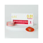 GJG Ultra-Thin 0.01mm Polyurethane New and Safe Personalized Condoms - 6Pcs/Box