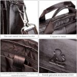 Men's Briefcase Bag Casual Handbag Cow Leather Single Shoulder Cross Body Business Travel Bag Messenger Computer Bag for men - Image 6