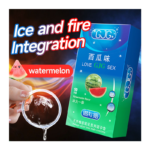 GJG Natural Rubber Latex Ultra-Thin Safety Watermelon Fruit Flavored Condoms - 10pc/Box